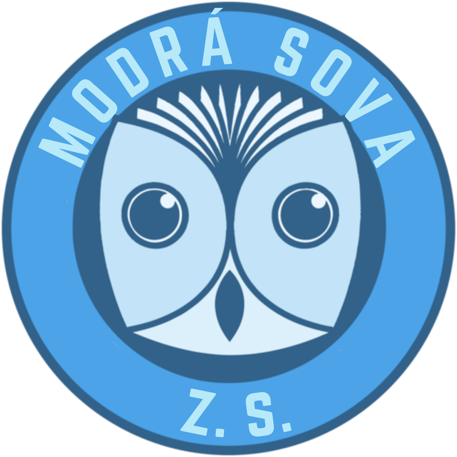 Modrá sova logo